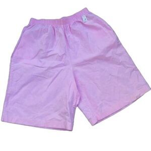 Vintage pink shorts size 8 coastal grandma pastel 80s cottagecore retro culottes